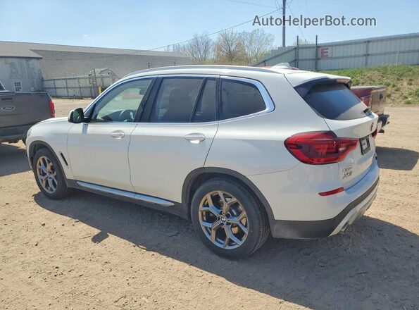 5UXTY5C07M9G01245 2021 BMW X3 White Tył lewy