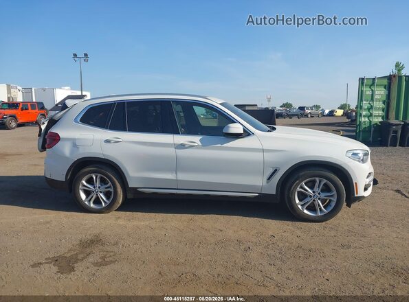 5UXTY5C08L9C98684 2020 BMW X3 White Սալոնի հետևի տեսք