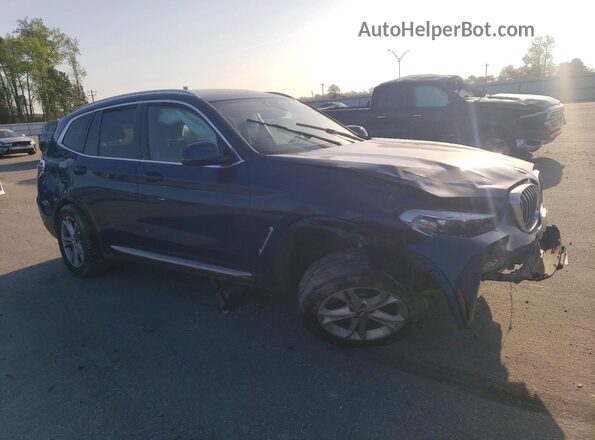 5UXTY5C09L9C29003 2020 BMW X3 Blue წინა მარჯვენა