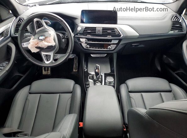 5UXTY5C09M9E06764 2021 BMW X3 Blue წინა პანელის ხედი