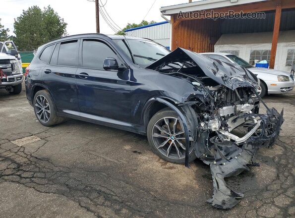 5UXTY5C09M9E06764 2021 BMW X3 Blue წინა მარჯვენა