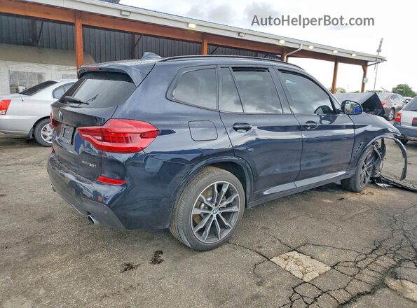5UXTY5C09M9E06764 2021 BMW X3 Blue უკანა მარჯვენა