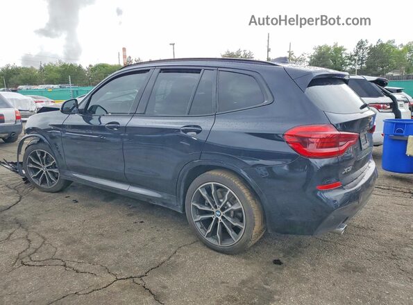 5UXTY5C09M9E06764 2021 BMW X3 Blue უკანა მარცხენა