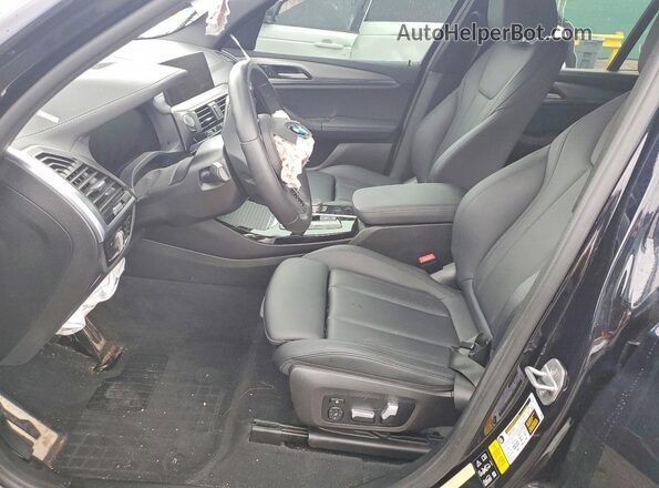 5UXTY5C09M9E06764 2021 BMW X3 Blue წინა სალონის ხედი