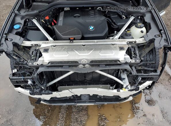5UXTY5C09M9E54975 2021 BMW X3 Black ძრავის განყოფილების ხედი