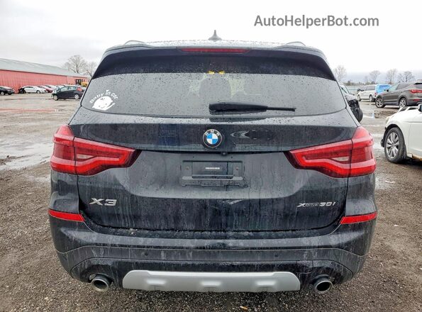 5UXTY5C09M9E54975 2021 BMW X3 Black უკანა ხედი
