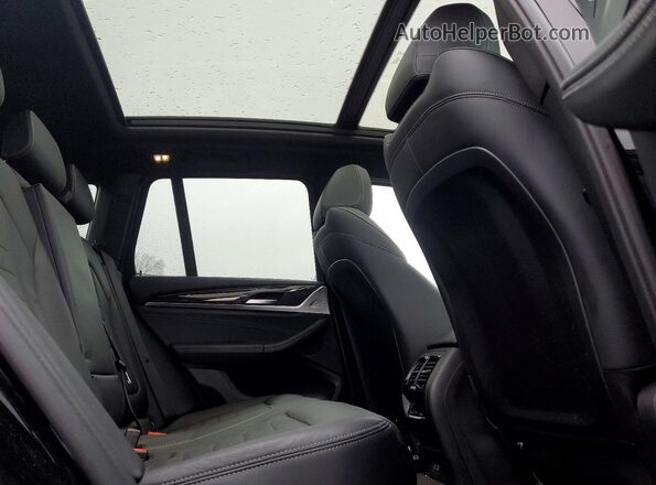 5UXTY5C09M9E54975 2021 BMW X3 Black უკანა სალონის ხედი