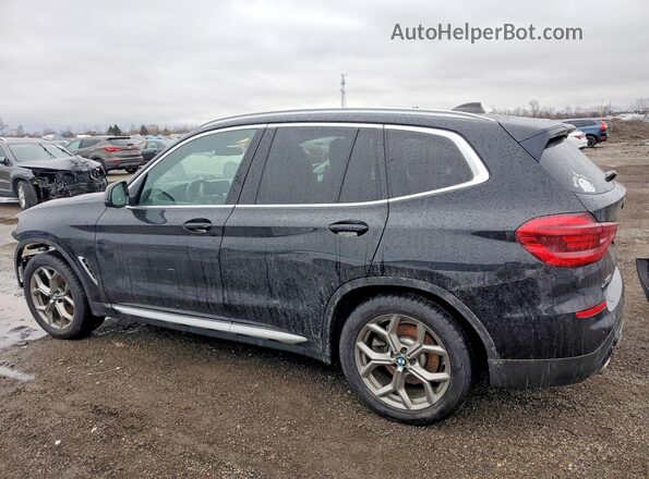 5UXTY5C09M9E54975 2021 BMW X3 Black უკანა მარცხენა