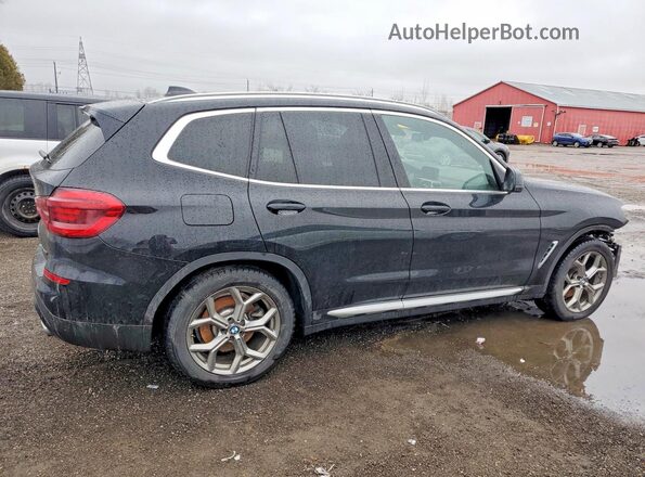5UXTY5C09M9E54975 2021 BMW X3 Black უკანა მარჯვენა