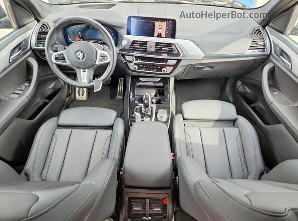 5UXTY5C09M9E84641 2021 BMW X3 Blue წინა პანელის ხედი