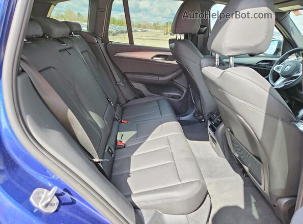 5UXTY5C09M9E84641 2021 BMW X3 Blue უკანა სალონის ხედი