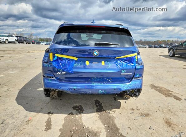 5UXTY5C09M9E84641 2021 BMW X3 Blue უკანა ხედი