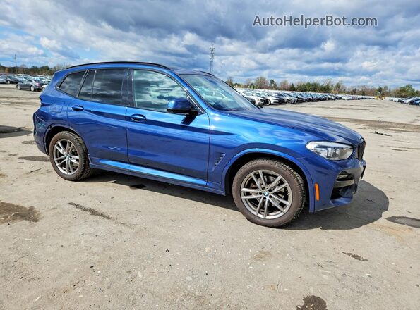 5UXTY5C09M9E84641 2021 BMW X3 Blue წინა მარჯვენა