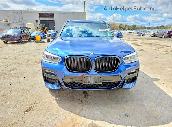5UXTY5C09M9E84641 2021 BMW X3 Blue წინა ხედი