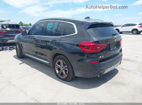 5UXTY5C0XM9F84649 2021 BMW X3 Black Задня ліва чверть