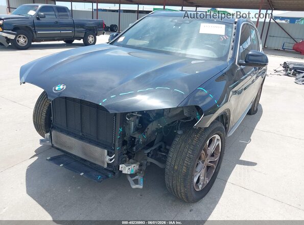5UXTY5C0XM9F84649 2021 BMW X3 Black Вид спереду
