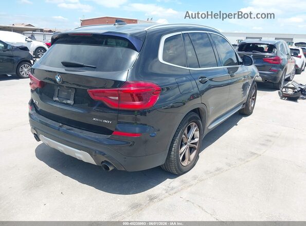 5UXTY5C0XM9F84649 2021 BMW X3 Black Задня права чверть