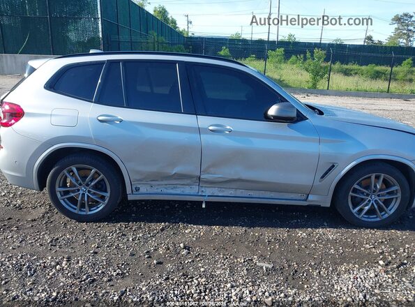 5UXTY9C04L9C20796 2020 BMW X3 Silver უკანა სალონის ხედი