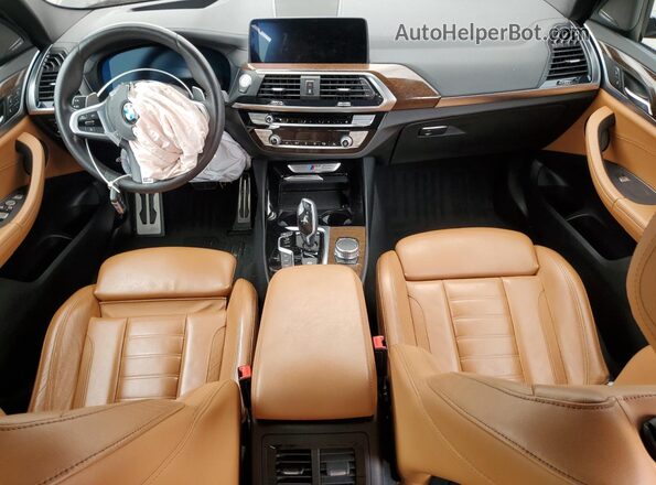 5UXTY9C04LL304486 2020 BMW X3 Blue Widok deski rozdzielczej