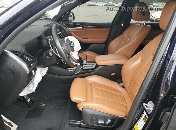 5UXTY9C04LL304486 2020 BMW X3 Blue Widok wnętrza z przodu