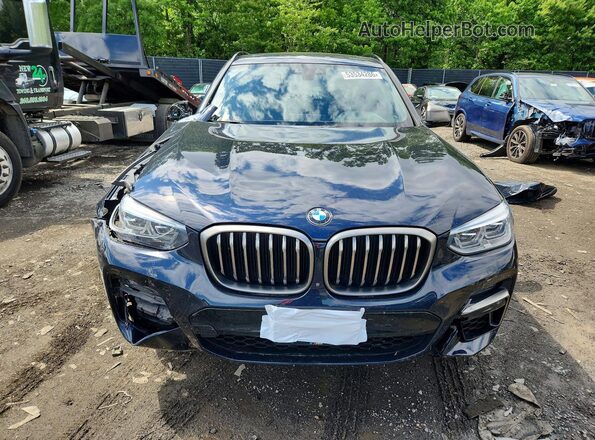 5UXTY9C07LLE59858 2020 BMW X3 Синий Вид спереди