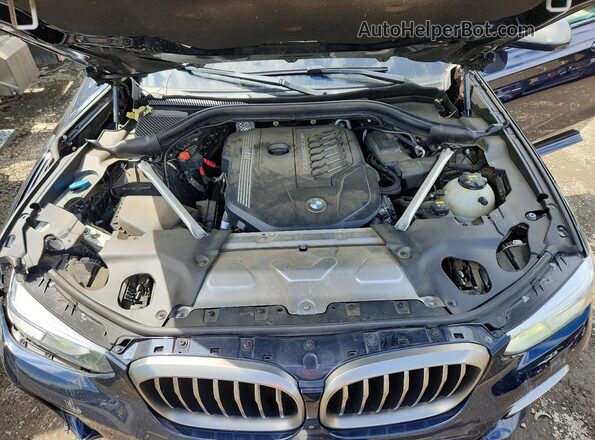 5UXTY9C07LLE59858 2020 BMW X3 Синий Вид подкапотного пространства