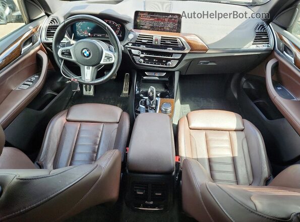5UXTY9C07LLE59858 2020 BMW X3 Синий Вид панели приборов