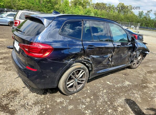 5UXTY9C07LLE59858 2020 BMW X3 Синий Задняя правая четверть