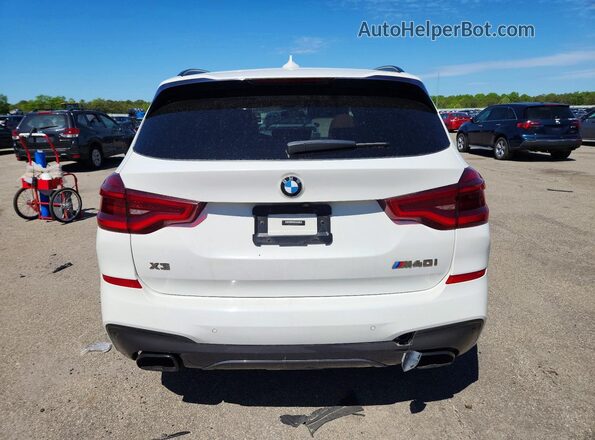5UXTY9C09L9B72342 2020 BMW X3 White Rear view