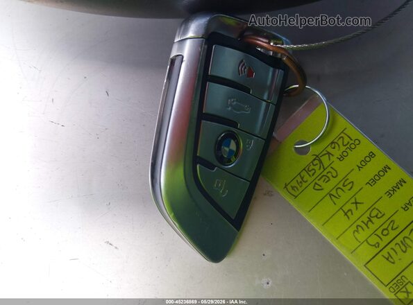 5UXUJ3C53KLG51794 2019 BMW X4 Red Dashboard view