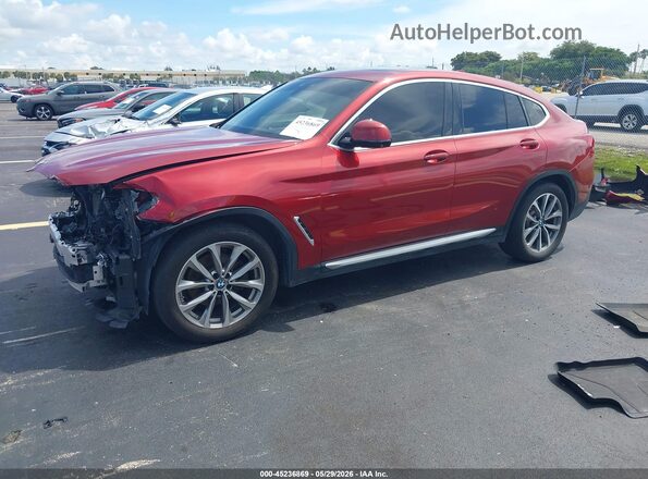 5UXUJ3C53KLG51794 2019 BMW X4 Red Front left