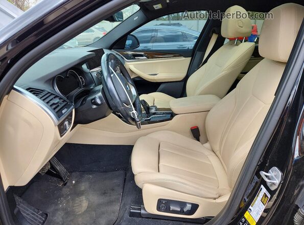 5UXUJ3C58KLG54531 2019 BMW X4 Black Widok wnętrza z przodu