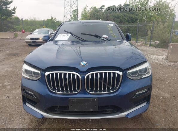 5UXUJ3C5XKLG56863 2019 BMW X4 Dark Blue Widok zestawu wskaźników
