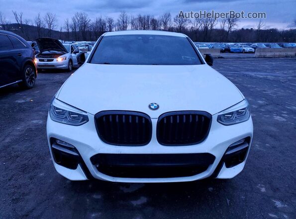 5UXUJ5C52KLJ63591 2019 BMW X4 White Вид спереду