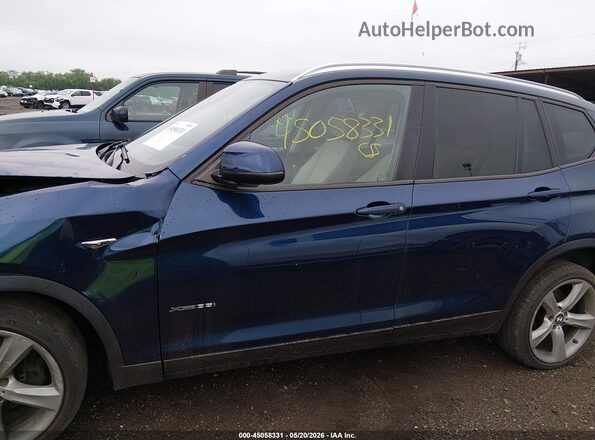 5UXWX7C30H0U43621 2017 BMW X3 Blue 