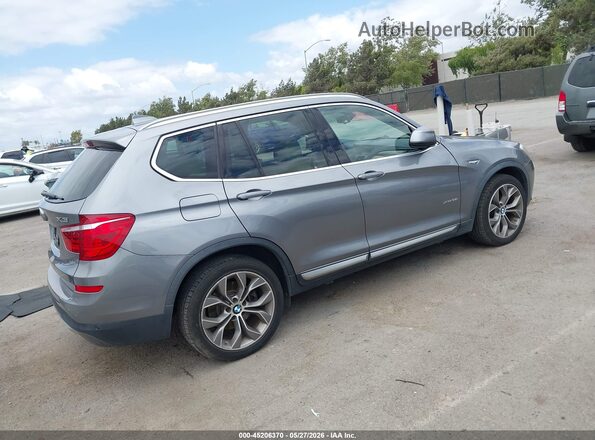 5UXWX7C50H0U40980 2017 BMW X3 Gray Rear right