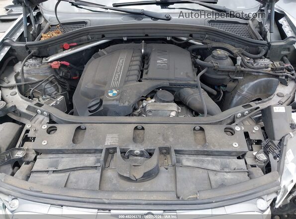 5UXWX7C50H0U40980 2017 BMW X3 Gray Rear view