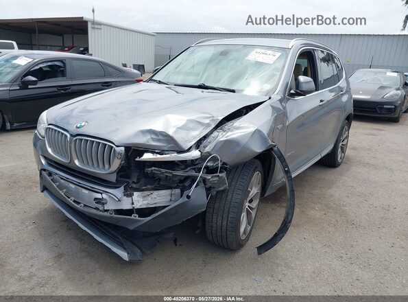 5UXWX7C50H0U40980 2017 BMW X3 Gray Front view