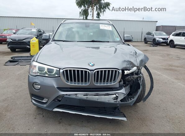 5UXWX7C50H0U40980 2017 BMW X3 Gray Instrument cluster view