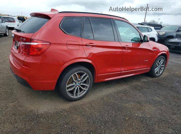 5UXWX7C54G0R17652 2016 BMW X3 Red Հետևի աջ