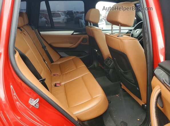 5UXWX7C54G0R17652 2016 BMW X3 Red Սալոնի հետևի տեսք