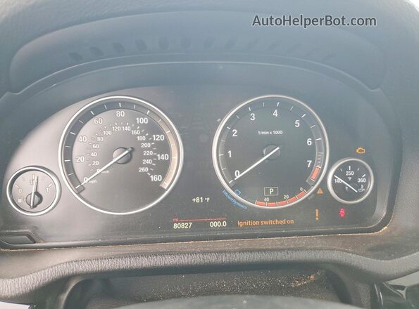 5UXWX7C54G0R17652 2016 BMW X3 Red Սարքավորումների վահանակի տեսք