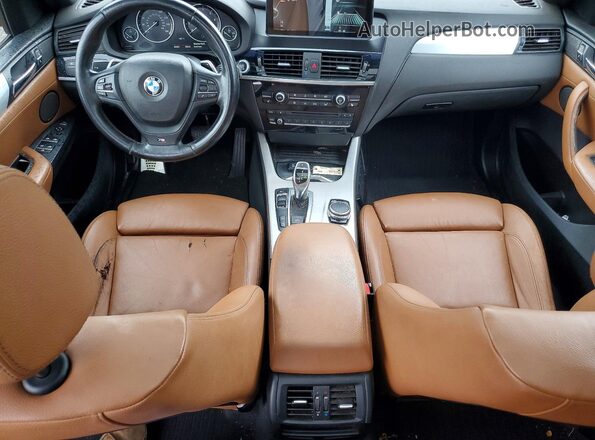 5UXWX7C54G0R17652 2016 BMW X3 Red Առջևի վահանակի տեսք