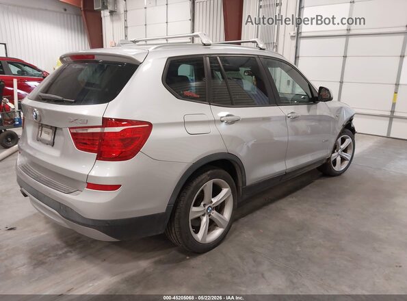 5UXWX7C58H0U42119 2017 BMW X3 Silver Հետևի աջ