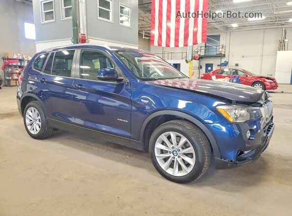 5UXWX9C30H0T19814 2017 BMW X3 Синий 