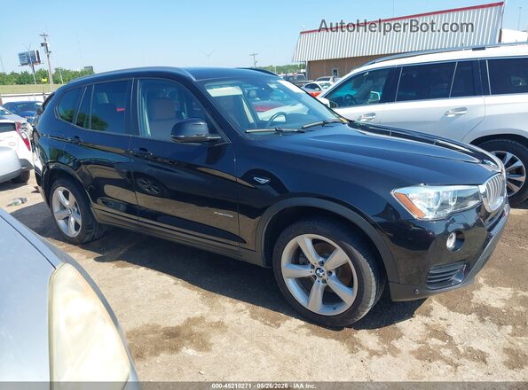 5UXWX9C32H0W71597 2017 BMW X3 Black Widok wnętrza 360 stopni