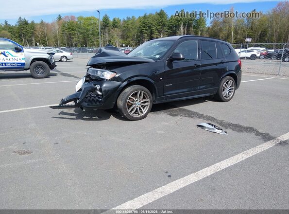 5UXWX9C34H0W78437 2017 BMW X3 Black Front left
