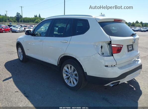 5UXWX9C36H0T21826 2017 BMW X3 White Rear left