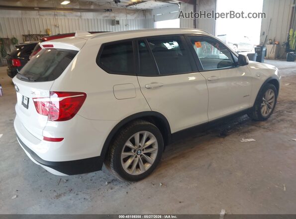 5UXWX9C38H0W72544 2017 BMW X3 White უკანა მარჯვენა