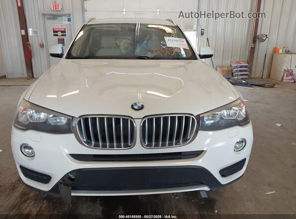 5UXWX9C38H0W72544 2017 BMW X3 White ხელსაწყოთა პანელის ხედი
